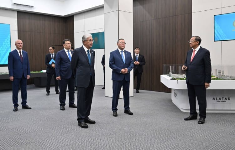 Қазақстан Президенті Қасым-Жомарт Тоқаев Alatau City-ге жұмыс сапарымен келді